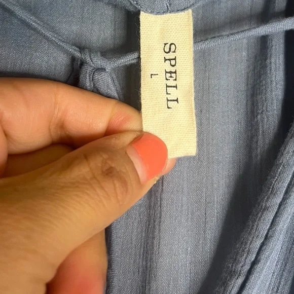 Spell belladonna gown in dusty blue size L - Picture 9 of 12